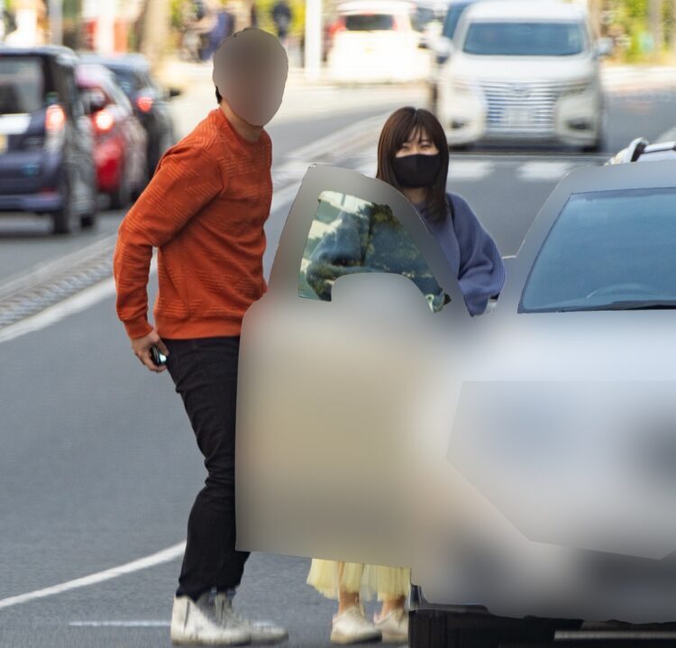 自宅に帰る福原愛